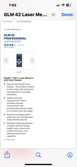 Bosch Professional GLM42 135' Laser Measure