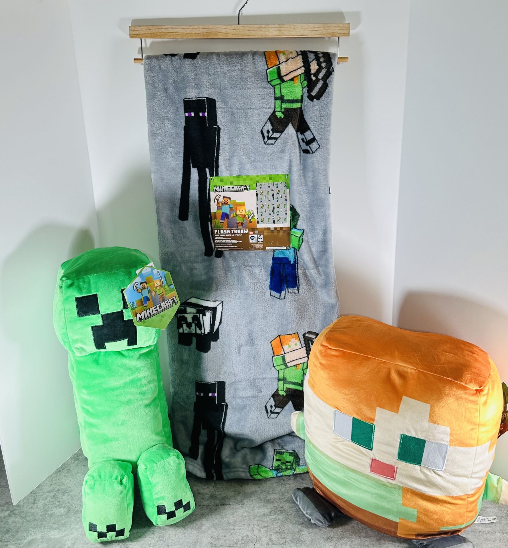 Minecraft Plush And Blanket
