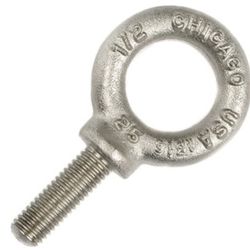 Brand New Fastenal 3/8" x 1-1/4" 316 Stainless Steel Fully Threaded Shoulder Eye Bolts! 🔩💪