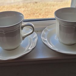 Mikasa French Countryside Saucer And Mug 8 Ct