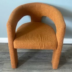 Boucle Barrel 3 Leg Chair