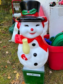 24” h snowman blow mold ex cond
