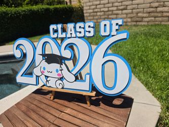 Personalized Cinnamonrol graduation wooden sign