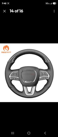 CHRYSLER 300 DODGE CHARGER LEATHER STEERING WHEEL COVER