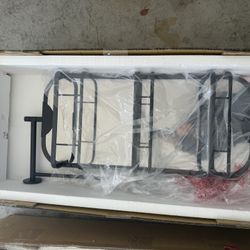 West Elm Swivel Mirror with Shelves