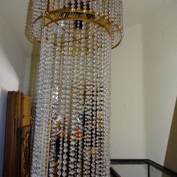 Available 3 Ft Italian Crystal Chandelier