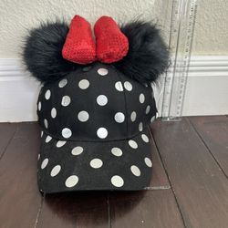 Disneyland park Minnie mouse ears hat adjustable strap adult