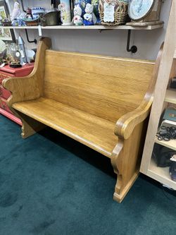 Antique Church Pew 