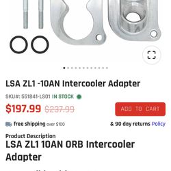 Lsa ZL1 10an Intercooler Adapter Brand New 