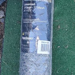 Poultry Netting, 20 Guage,  1" Mesh, 24x25. $10 each Or All 3 For $20.