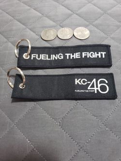 KC-46 FUELING THE FIGHT Keychain Tag