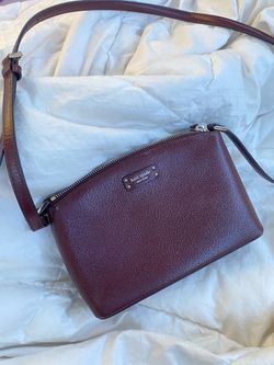 Kate Spade Maroon Shoulder Purse 