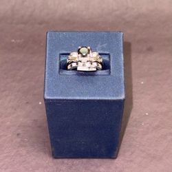 14k White Gold Engagement Ring.