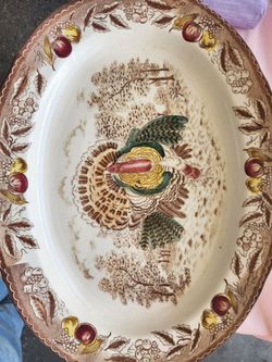 Thanksgiving serving plate