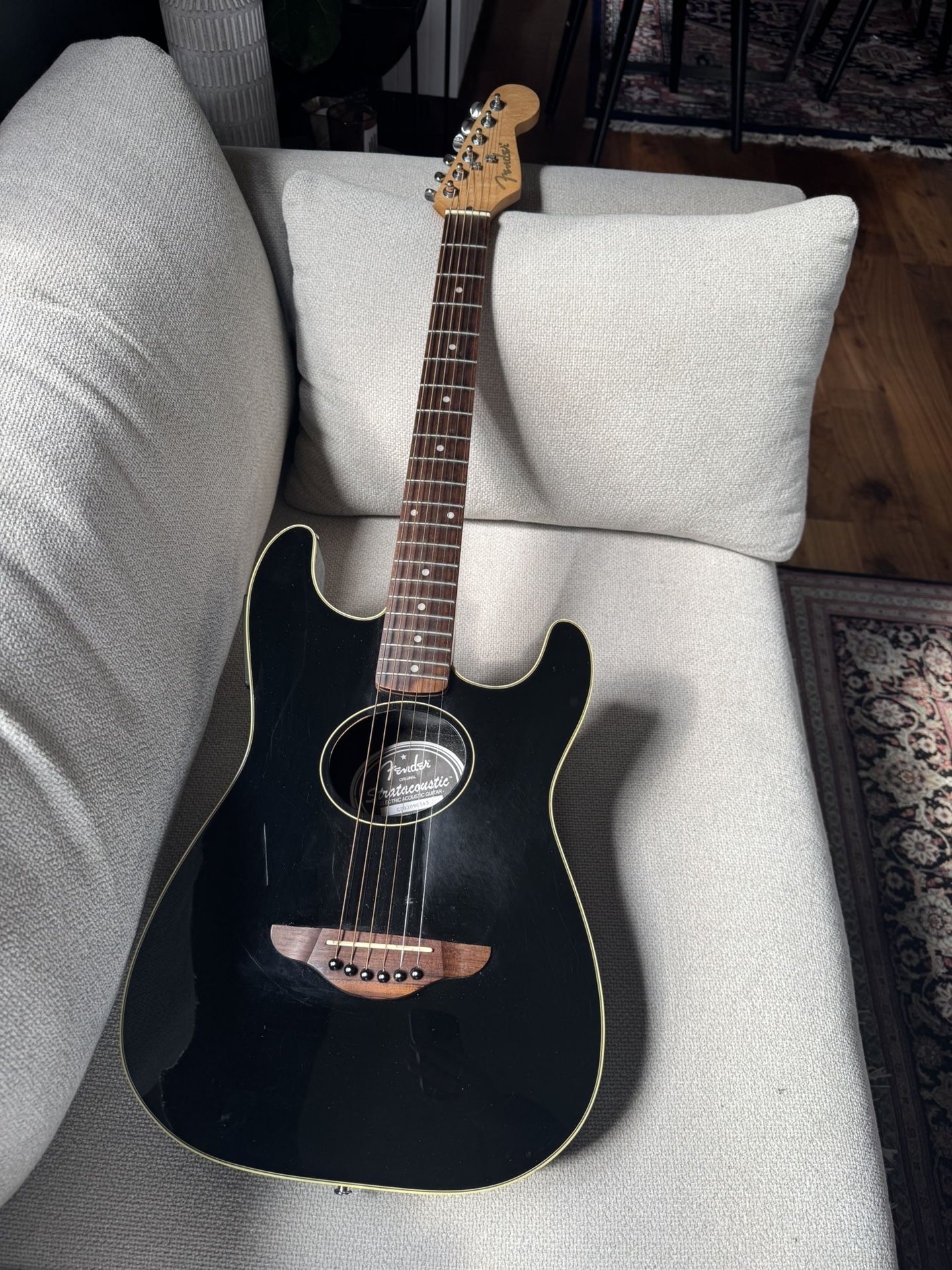 Used Black Fender Stratacoustic