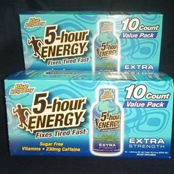 5 Hour Energy Shot Blue Raspberry- Extra Strength