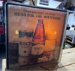 Vintage Busch Beer Lighted Sign