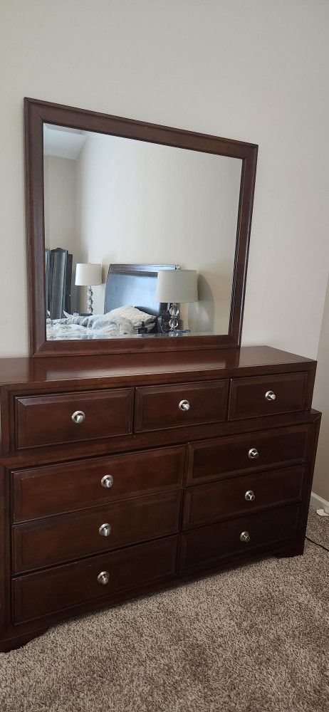 Dresser And Mirror