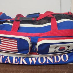 29"x12" ATA Black Belt Academy Taekwondo Large Duffle Sparring Martial Gear Bag 