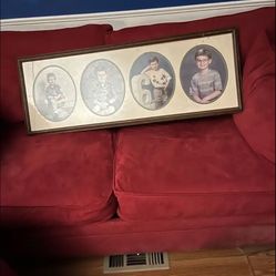$20-38” x 14” frame for four 8 x 10 pictures