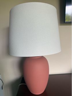 Set of 2 Terracotta Ceramic Table Lamps