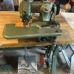 Used U.S. Blind Stitch Hemmer Model 718-2 With Table And 1/2 Horse Motor