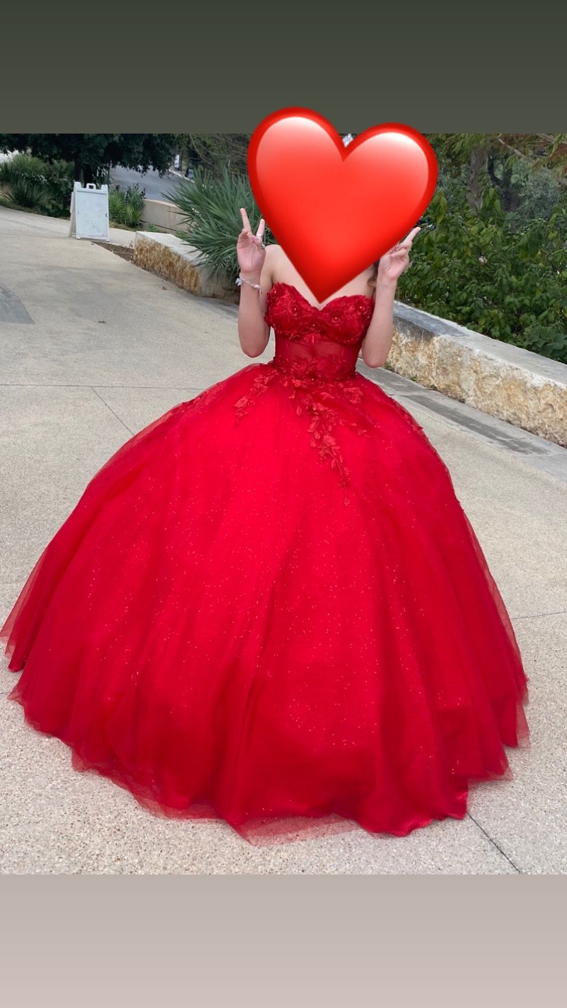 Red Quinceanera Dress