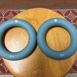 Two 3 Pound Gaiam Weighted Rings