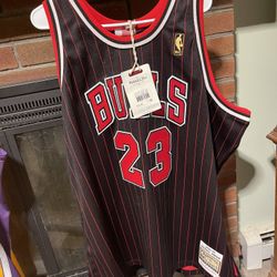 Michael "Air" Jordan Exclusive 96-97 Hard court Classic Chicago Bulls Authentic Mitchell And Ness On Court Alternate Jersey.  100% Authentic 