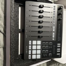 Podcast Mixer and Microphone