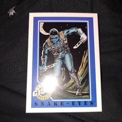 1991 Hasbro Gi Joe Snake Eyes Card