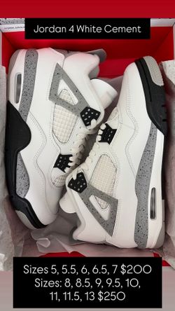 Jordan 4 White Cement