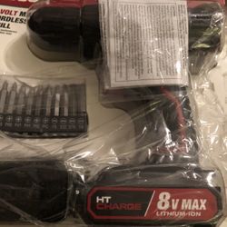New 8 Volt Max Cordless Drill