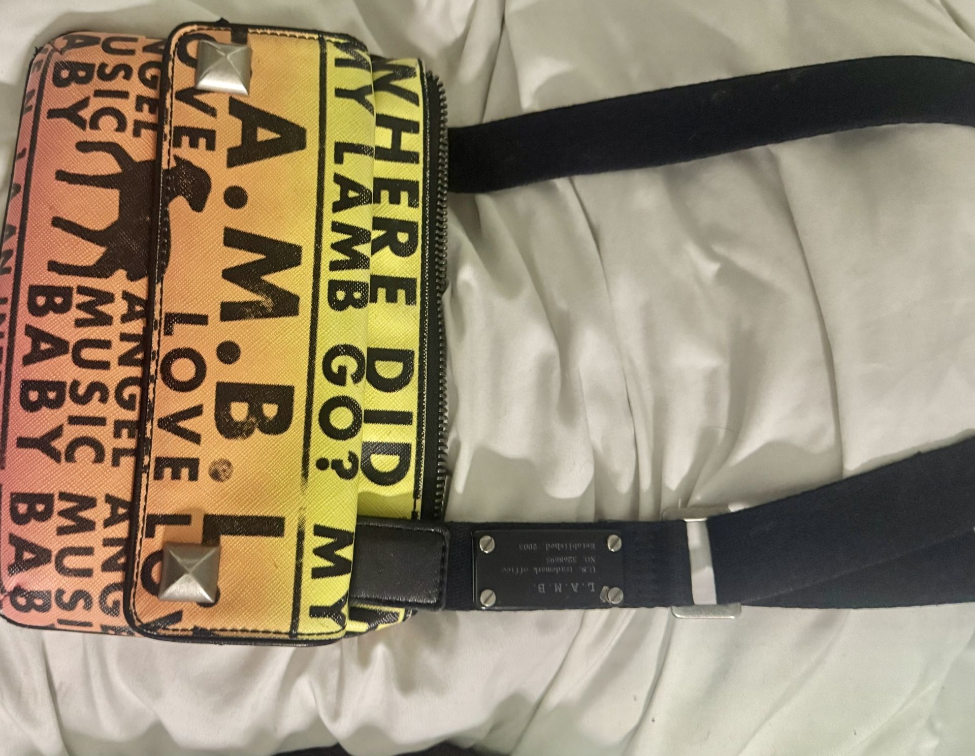 L.A.M.B. Rasta Style Crossbody Bag 