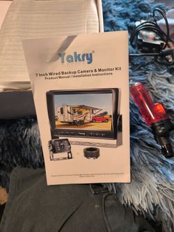 Yakry  7 inch wired backup camera and monitor kit