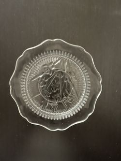 11 VINTAGE 5 1/2" JEANETTE GLASS IRIS AND HERRINGBONE DISHES**