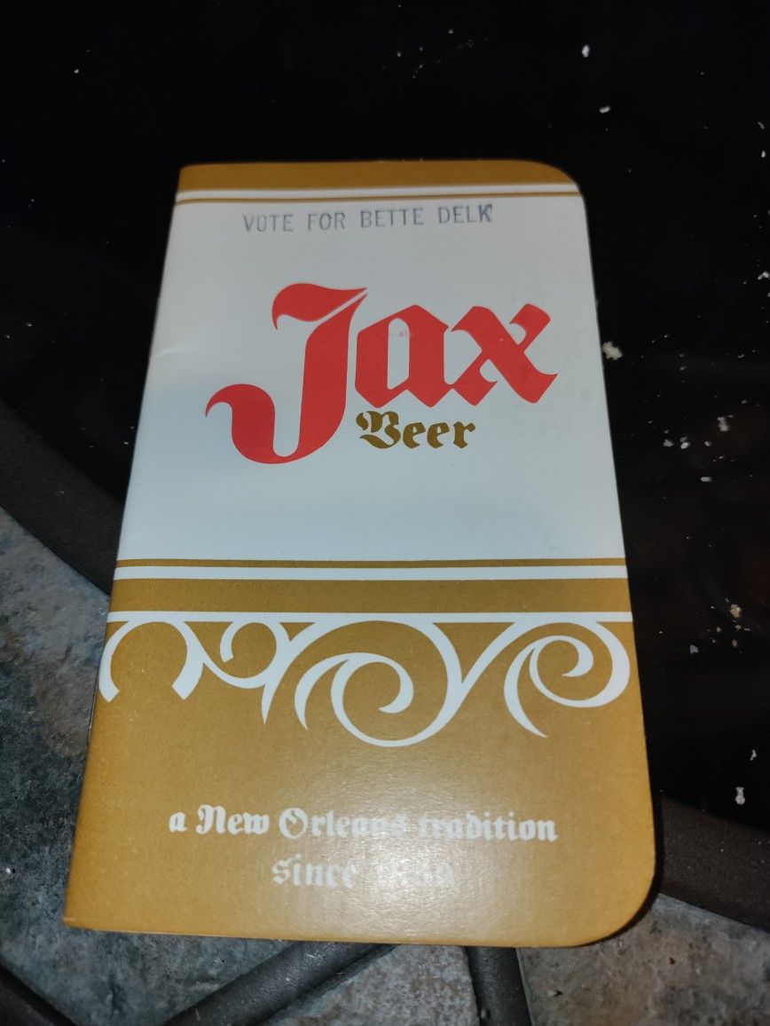 Vintage Jaxbeer Pocket Notebook Pad Jackson Brewing Company