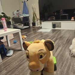 Disney Lion King Simba 6V Plush Ride-On Toy for Toddlers