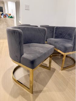 4 dining chairs velvet easy to clean comfortable chairs