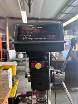 Craftsman 15” Floor Drill Press – 1 HP – 12 Speed
