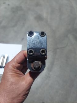 Vintage DK Pro BMX Stem Polished Silver Aluminum Old School