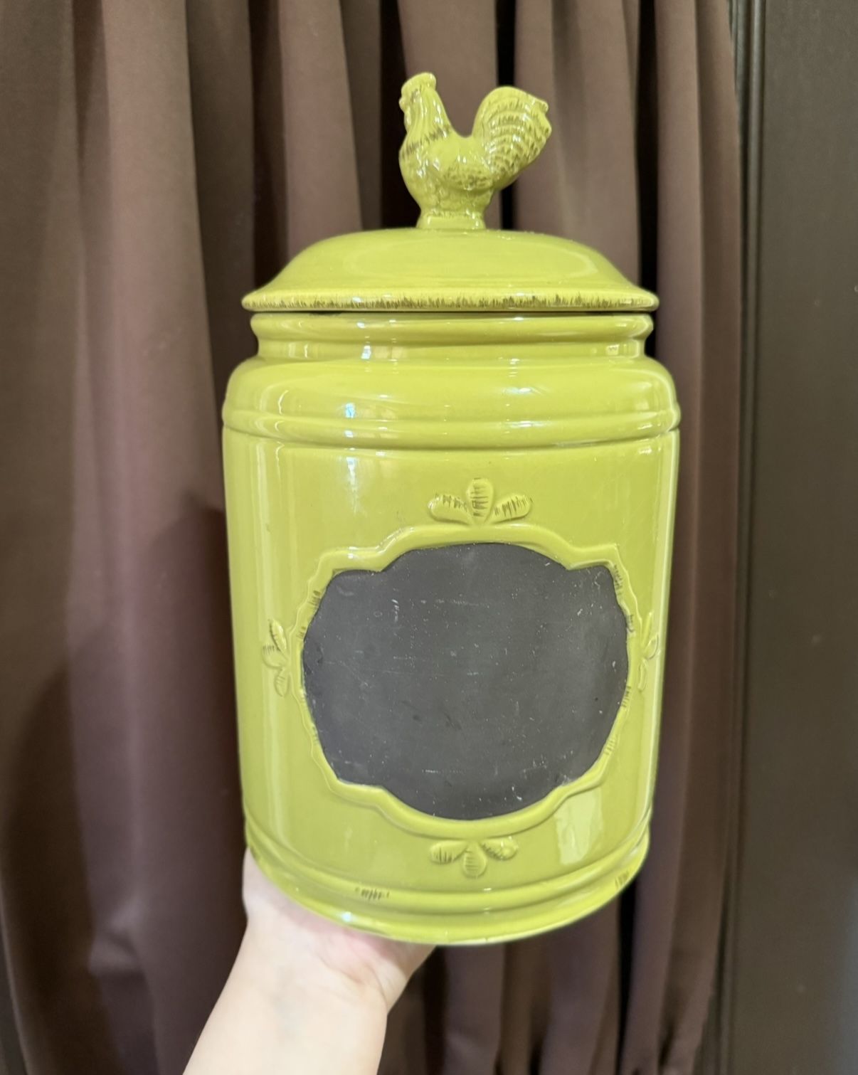 Farmhouse Green Cookie Jar