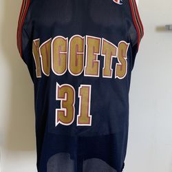 Denver Nuggets nick van exel rare jersey sz 48