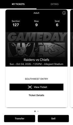 Raider tickets
