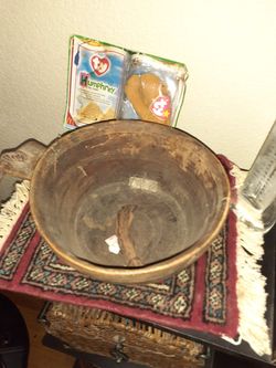 Bedouin wood bowl old