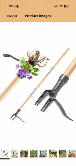 Stand-Up Weed Puller with Long Handle
