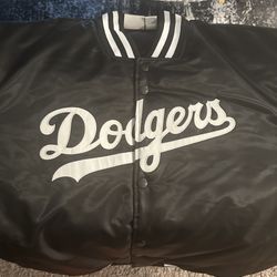 Los Angeles dodgers bomber Jacket Black XXL