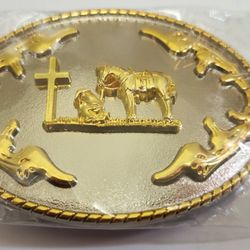 New Faith horse cross belt buckle Swipe left for more sold sep. SHIPPING AVAILABLE 