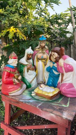 Nativity lighted scene
