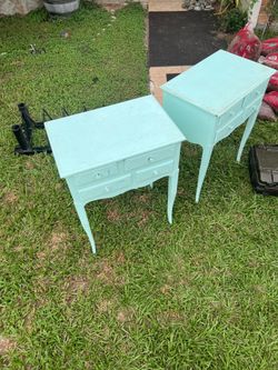 Vintage lamp tables